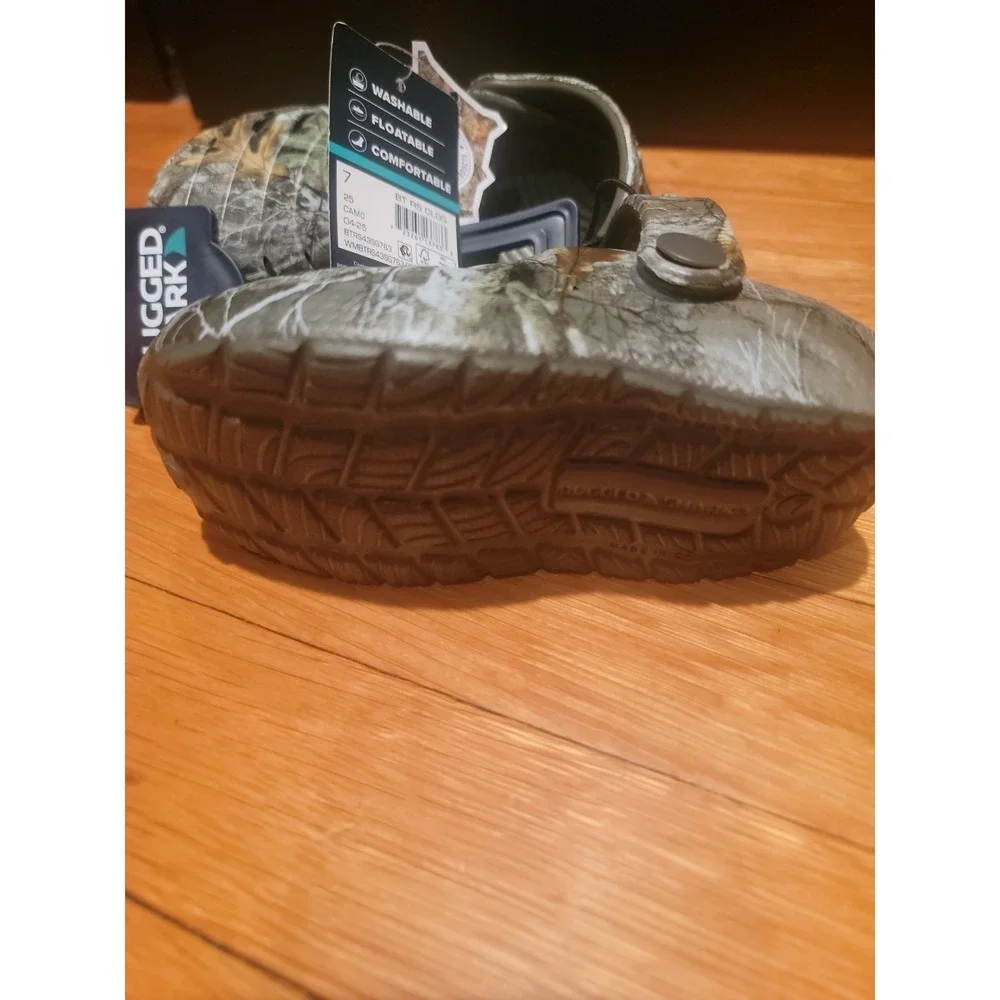 Toddler Boys Rugged Shark realtree Camo EVA Clogs Size 7 New!